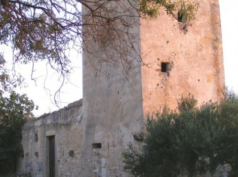 Ancient Baglio with a watchtower